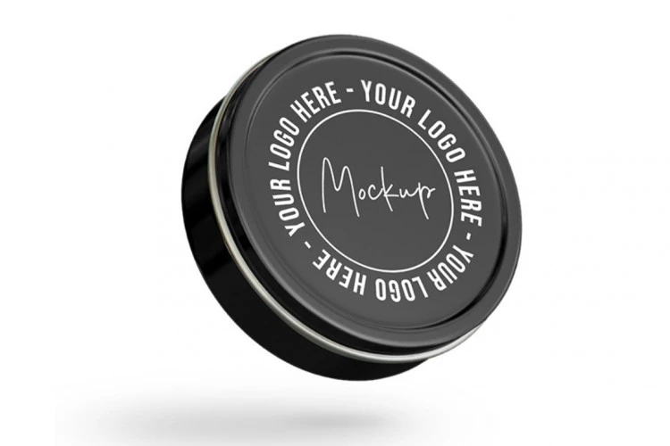 Free Cosmetic Tin Jar Mockup