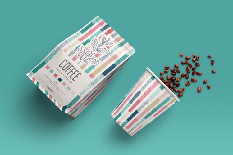 Free Coffee Packaging Branding Mockup