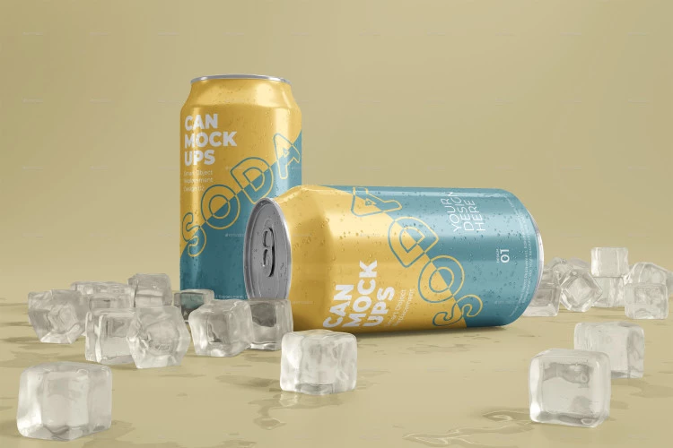 Soda Can Mockup set