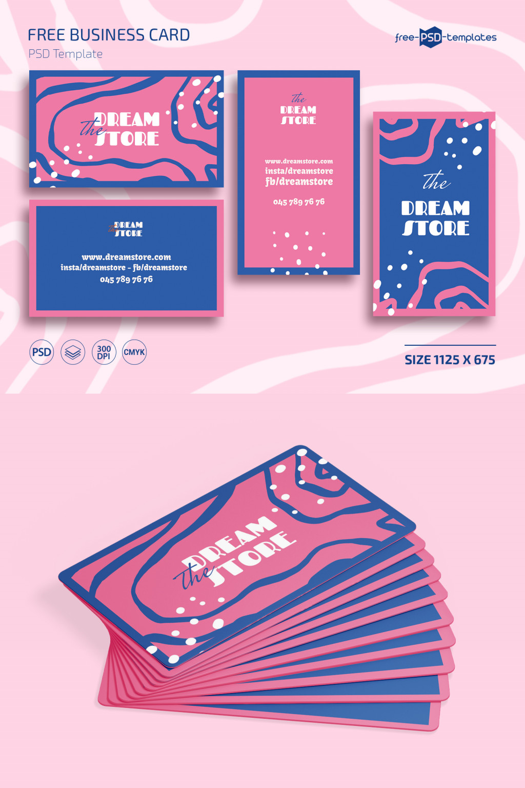 Free Business Card Template in PSD – Free PSD Templates