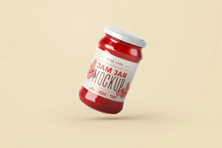 Free Jam Jar Mockup