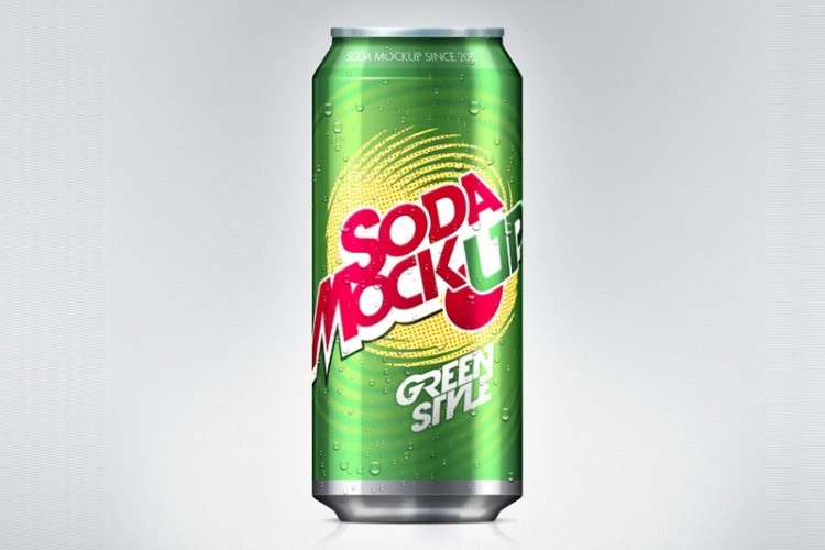 Free Soda Can Mockup