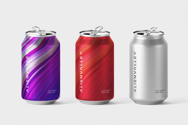 Free Soda Can Mockup