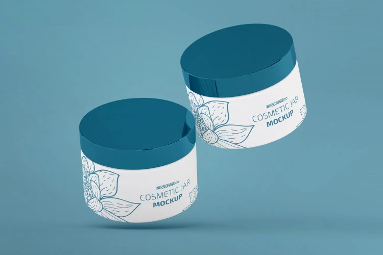 Free Cosmetic Jar Mockup