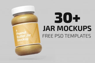 30+ Free Jar Mockups