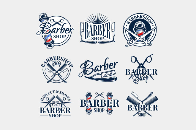 Free custom printable barbershop logo templates