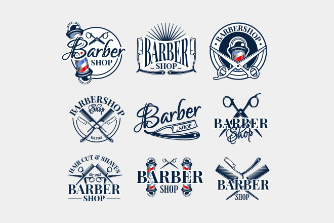 Barber Logo PSD File Barber Shop Logo Design (Download Now) 