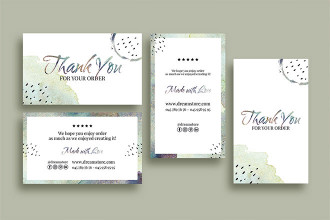 Free Thank You Business Card Template (PSD)