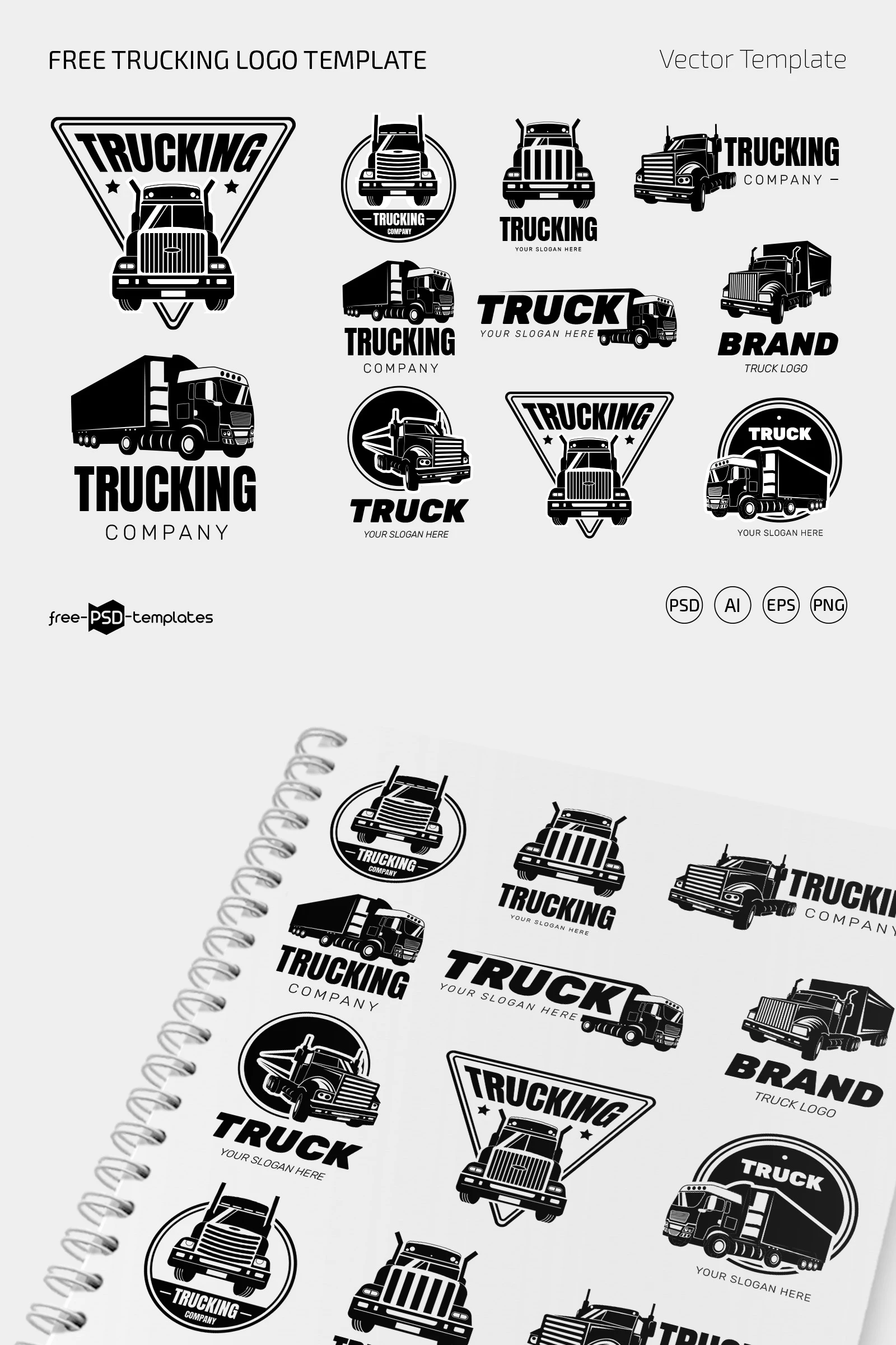 Free Trucking Logo Template