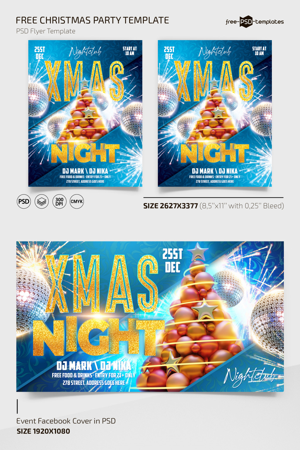Free Christmas Party Template Instagram Post (PSD) Free Christmas Party Template Instagram Post (PSD)