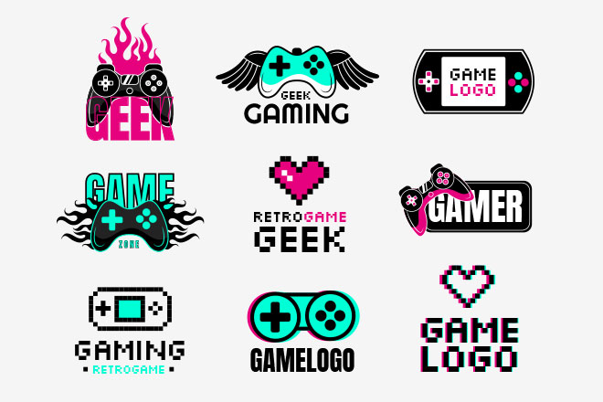 Free  gaming Logo Icon - Download in Flat Style