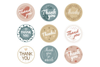 Free Thank You Sticker Template