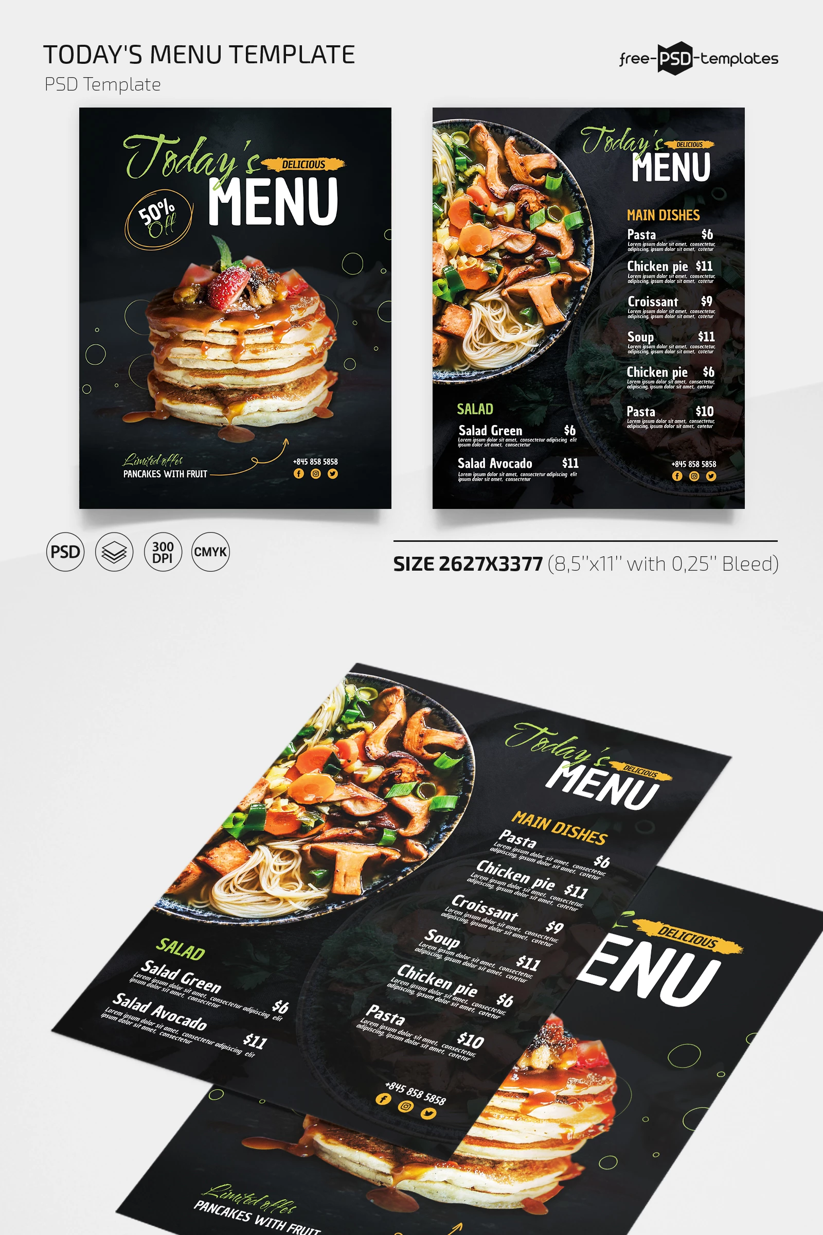 Free Today’s Menu Template