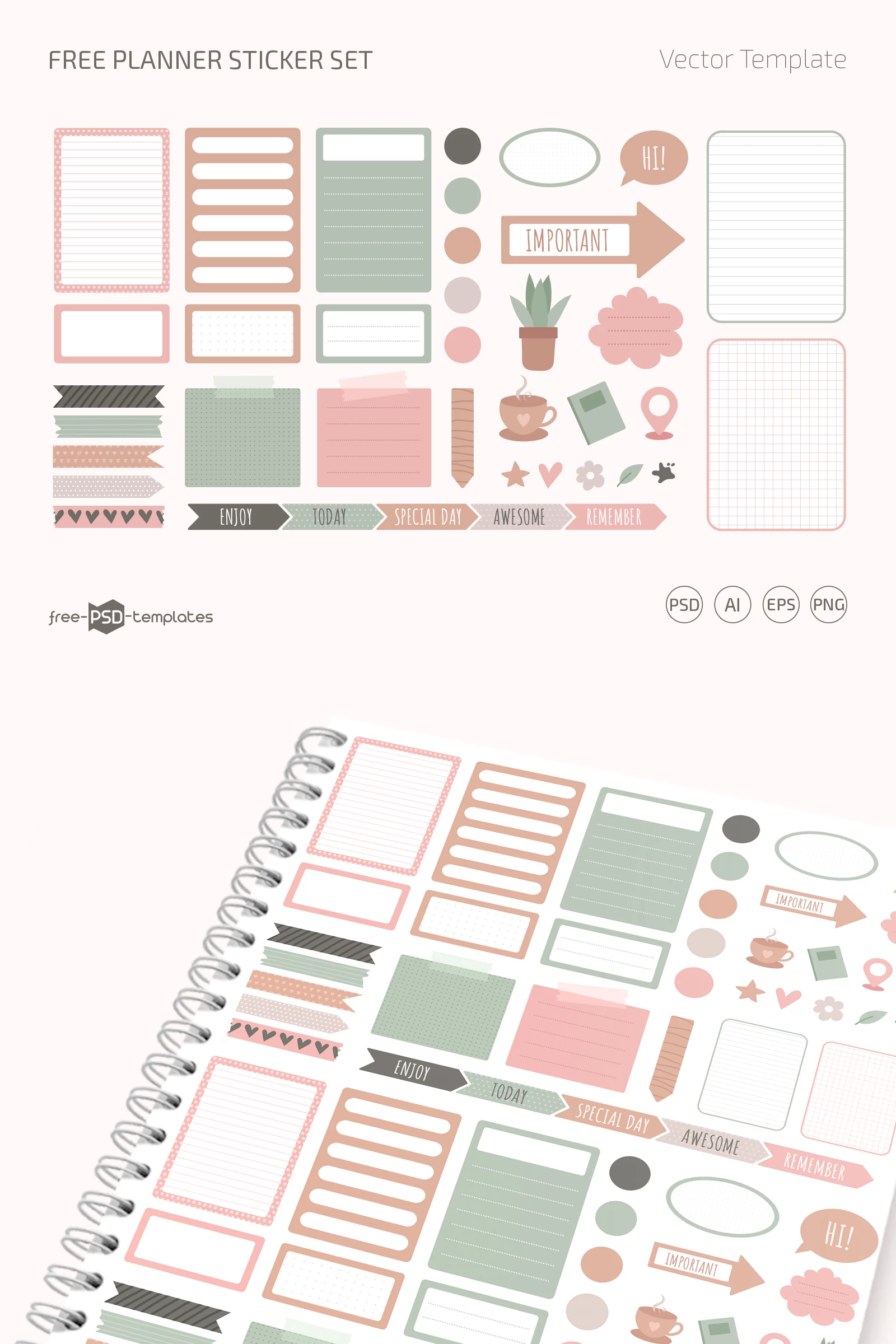 Free Planner Sticker Template