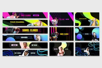 FREE Gaming Banner Template For  Channel #6 Photoshop I DOWNLOAD  (2020) 