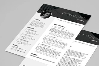 Free Architecture Resume Template in PSD