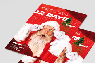 Free 12 Days of Christmas Template + Instagram Post (PSD)