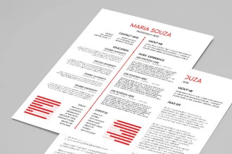 Free Professional Resume Template in PSD