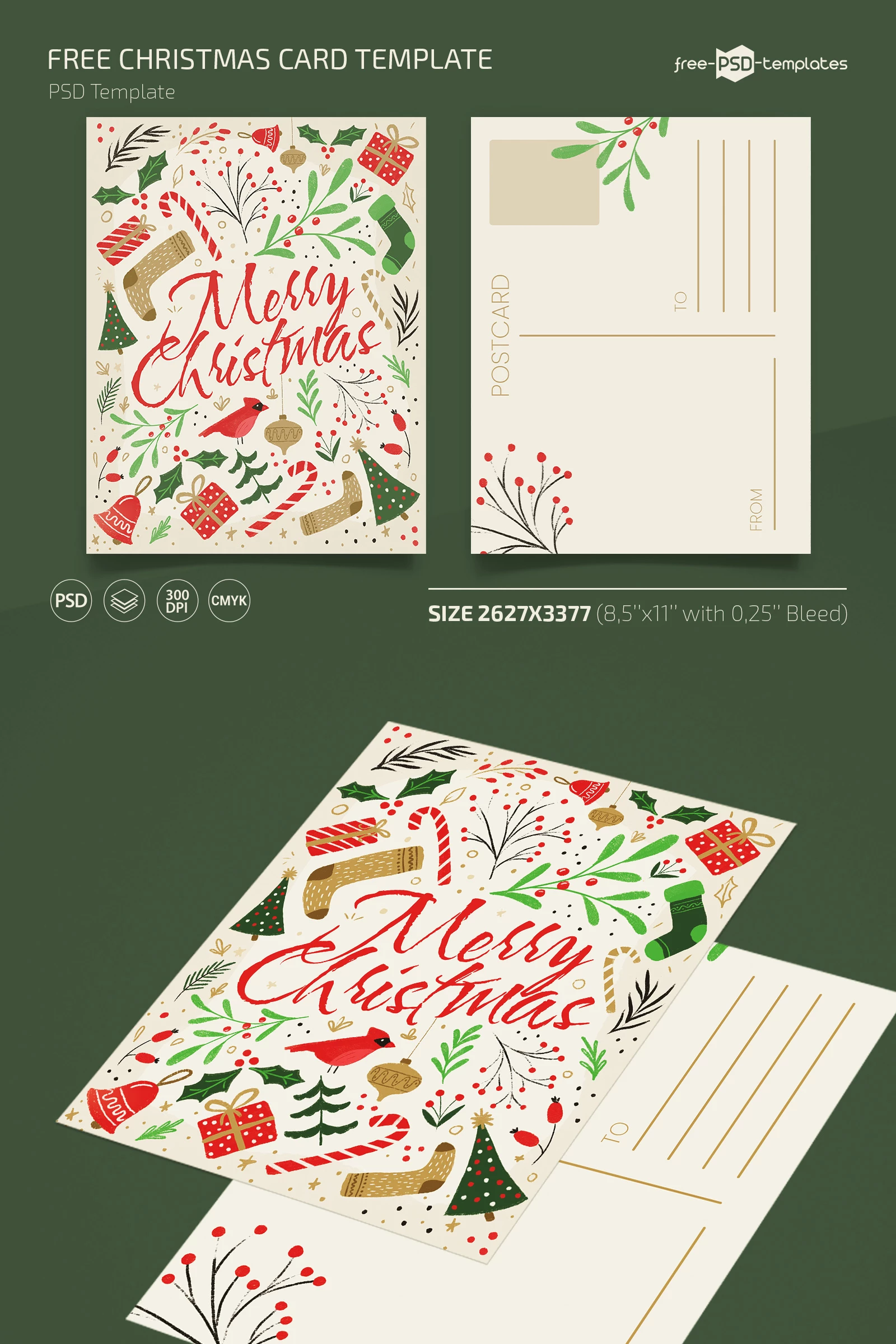 Free Christmas Card Template