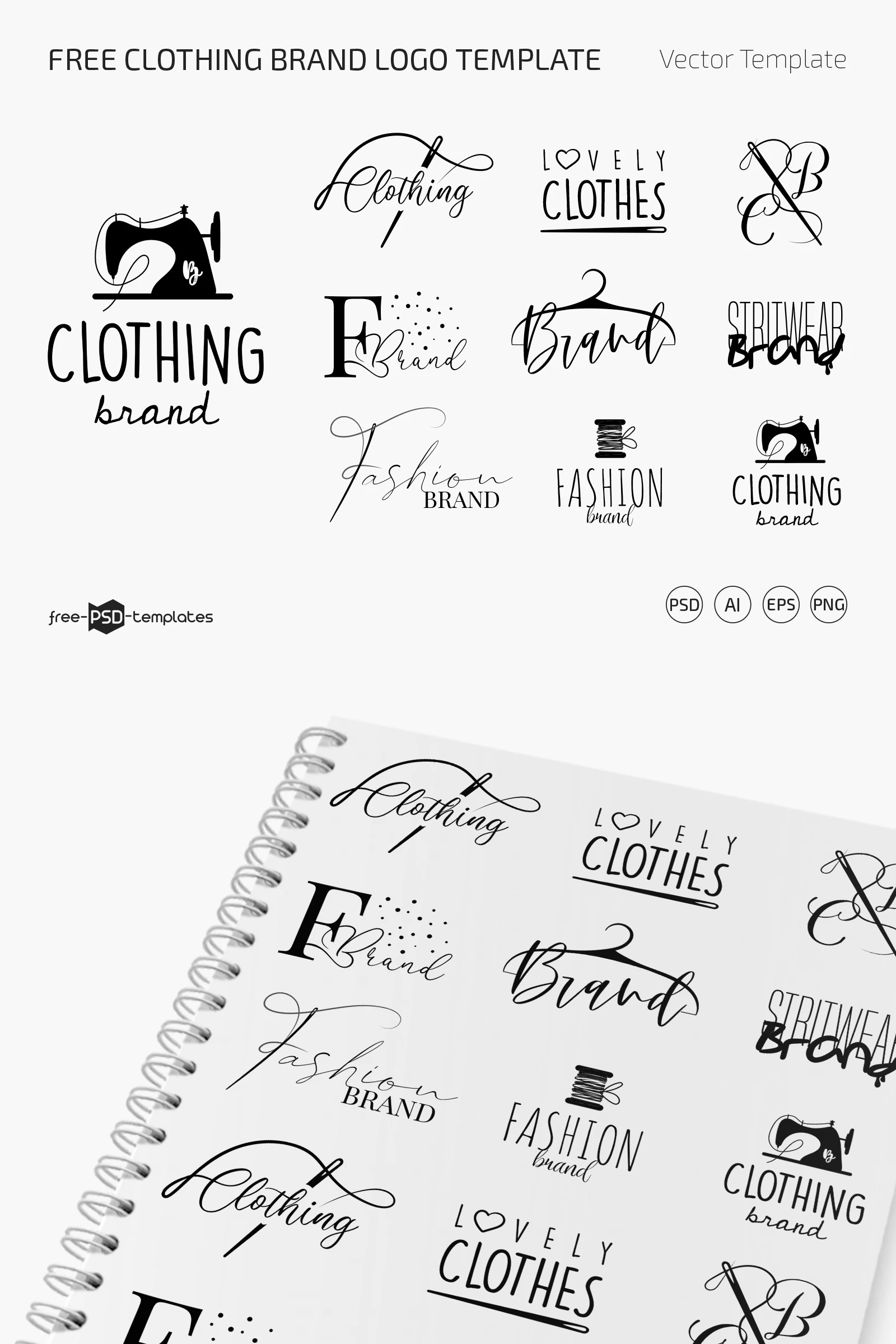 Streetwear Bundle  Adobe Illustrator Fashion Templates for Apparel Brands  and Designers