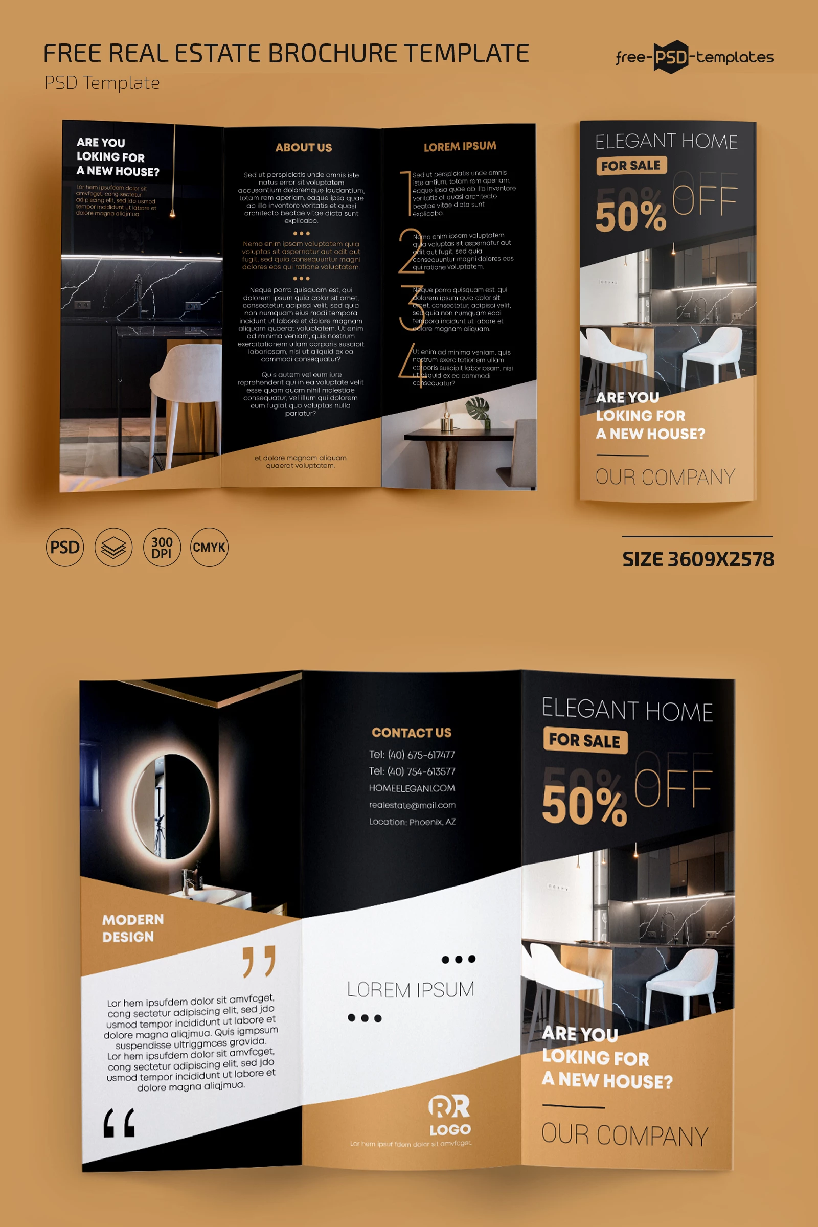 Free Real Estate Trifold Brochure