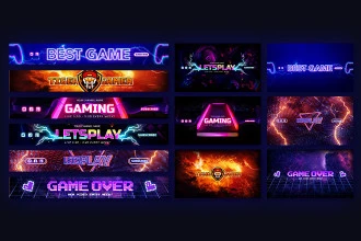 Free Youtube Gaming Banner Templates