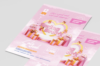 Free Spring Break Sale Flyer Template + Instagram Post (PSD) Free Spring Break Sale Flyer Template + Instagram Post (PSD)