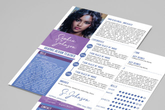 Free Education Resume Template in PSD