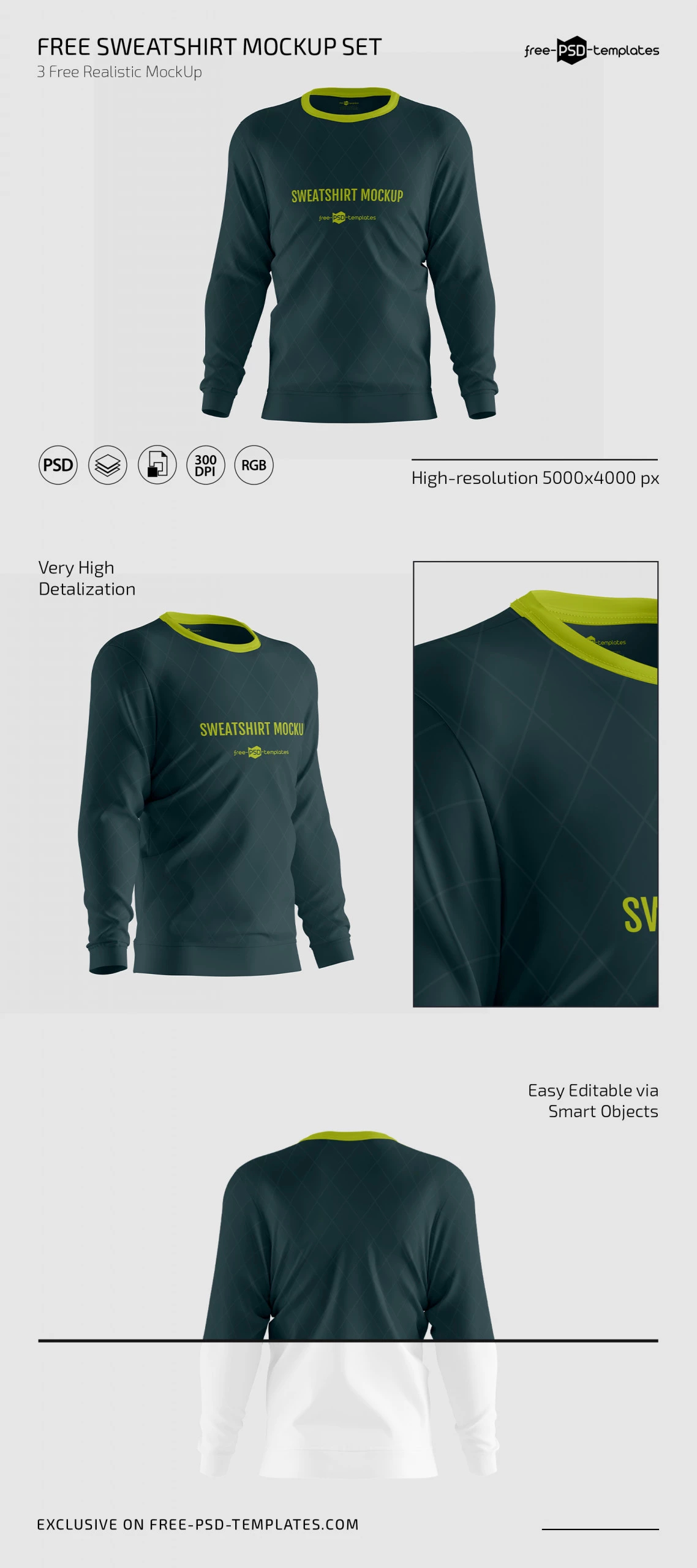 Free Sweatshirt Mockup