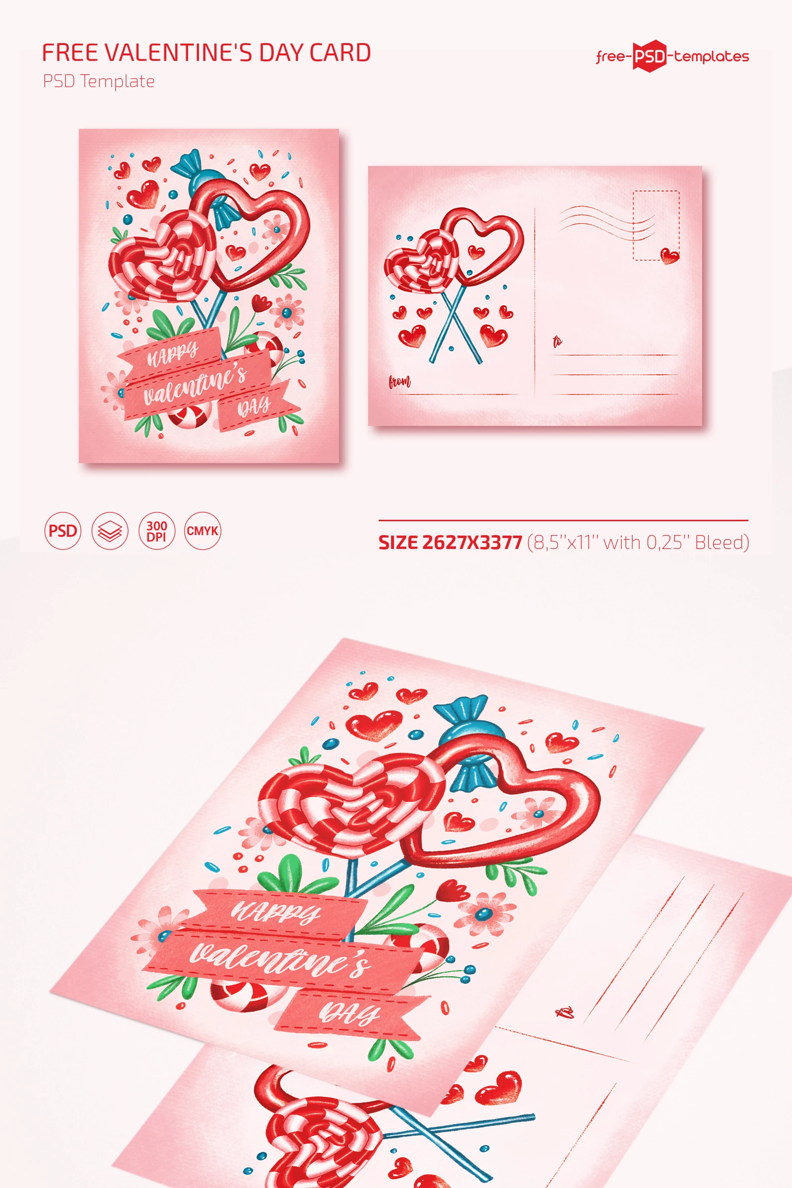 Free Valentine’s Day Card Template