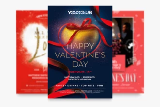25 Free Valentine’s Day Flyer PSD Templates