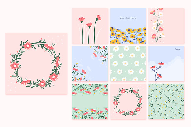 Free Flowers Background Images (AI, EPS, PNG)