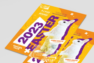 Free Easter 2023 Flyer Template + Instagram Post (PSD)
