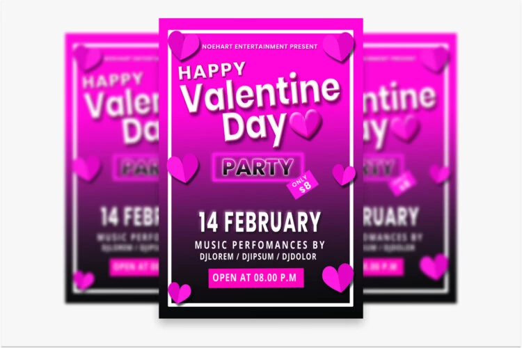 Free Valentine Party Flyer