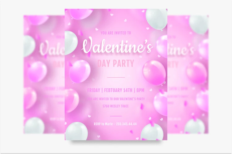 Free Valentine’s Day Invitation Templates in PSD + Vector (.ai+.eps)
