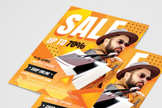 Free Sales Flyer Template for Photoshop (PSD)