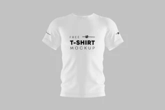 Free White T-Shirt Mockup