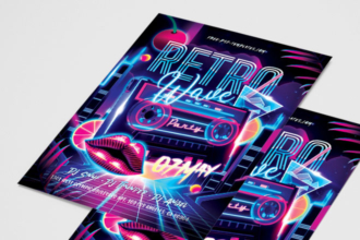 Free Retro Party Flyer Free Retro Party Flyer