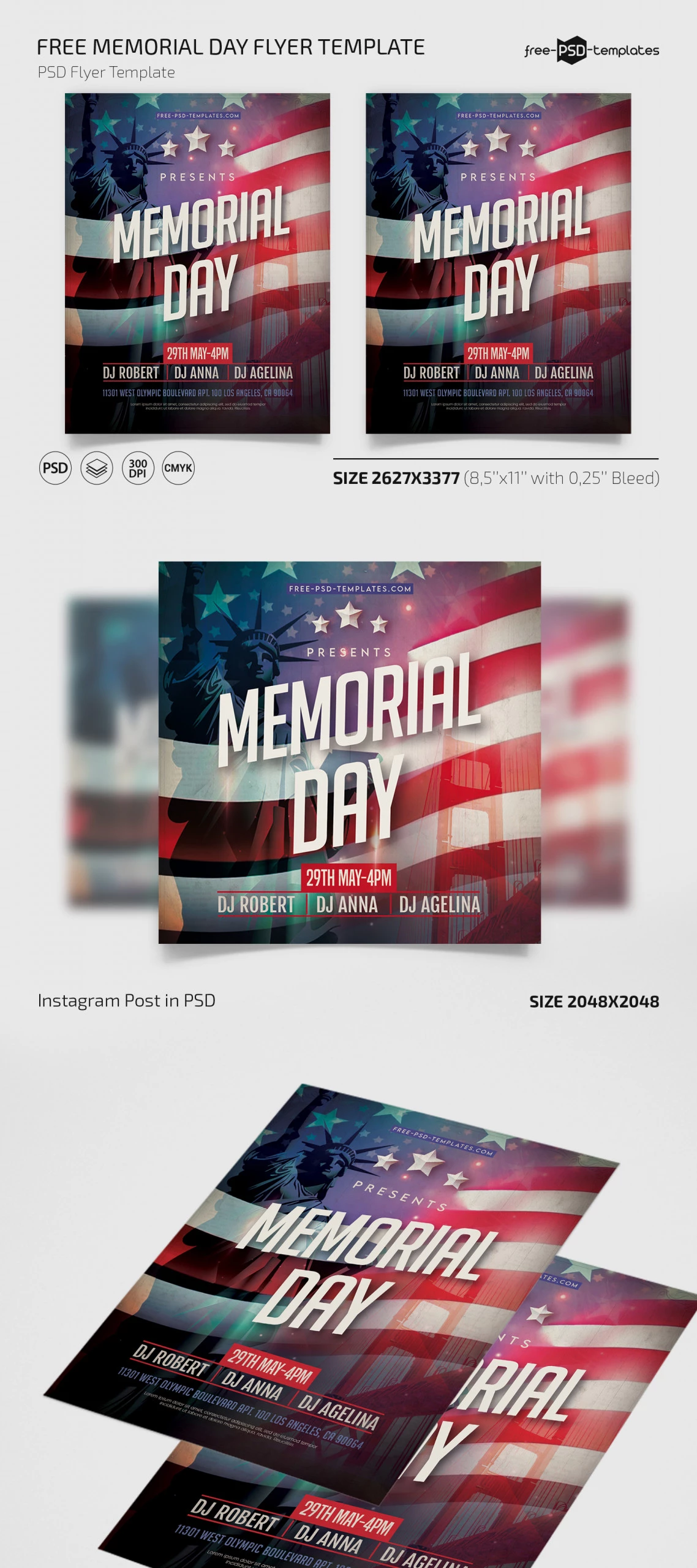 Free Memorial Day Flyer