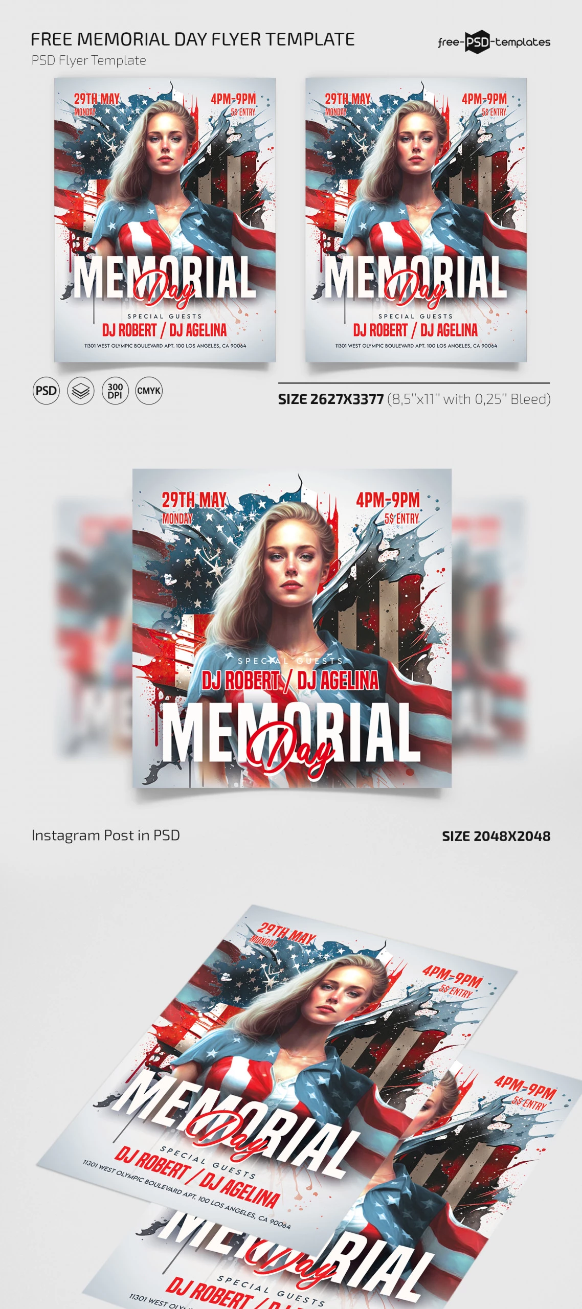 Free Memorial Day Flyer