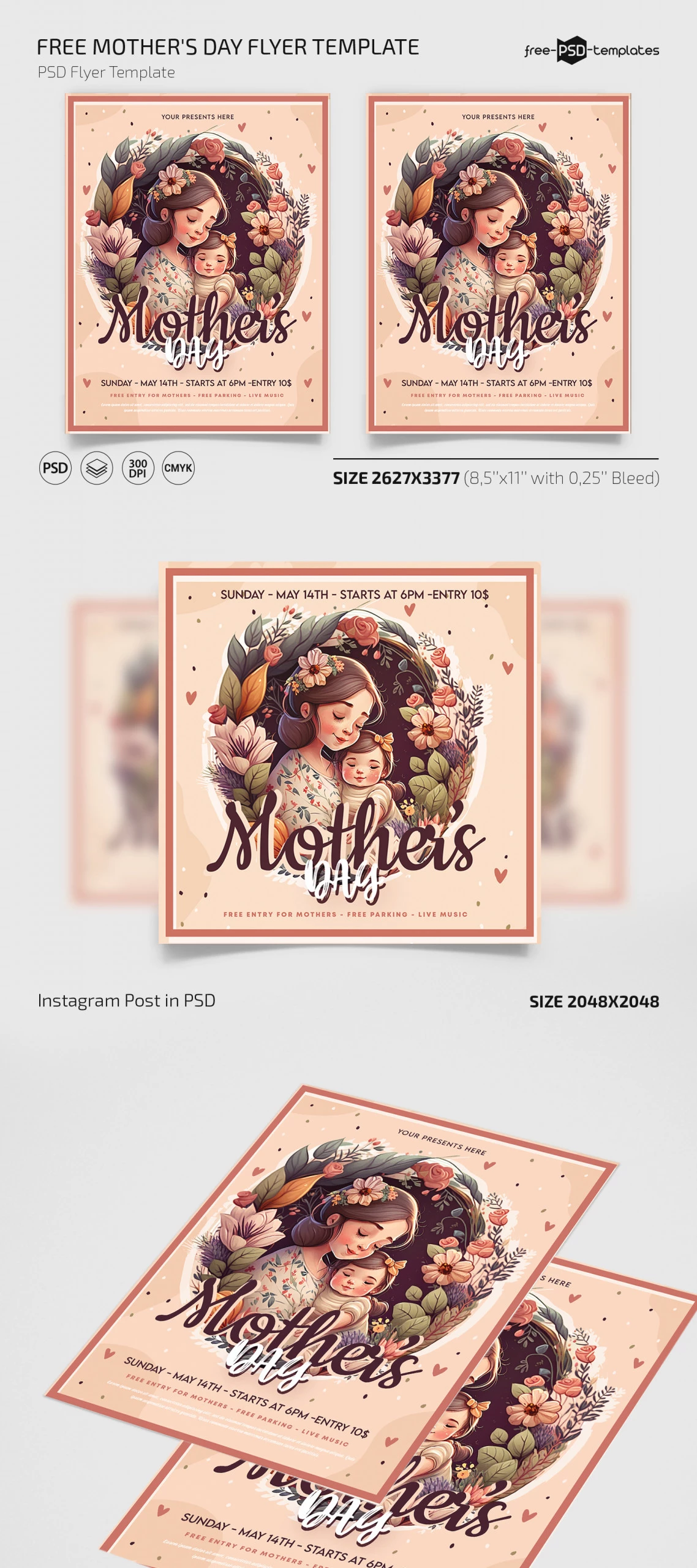 Free Mother’s Day Flyer