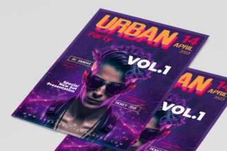 Free Urban Party Flyer Template + Instagram Post (PSD)