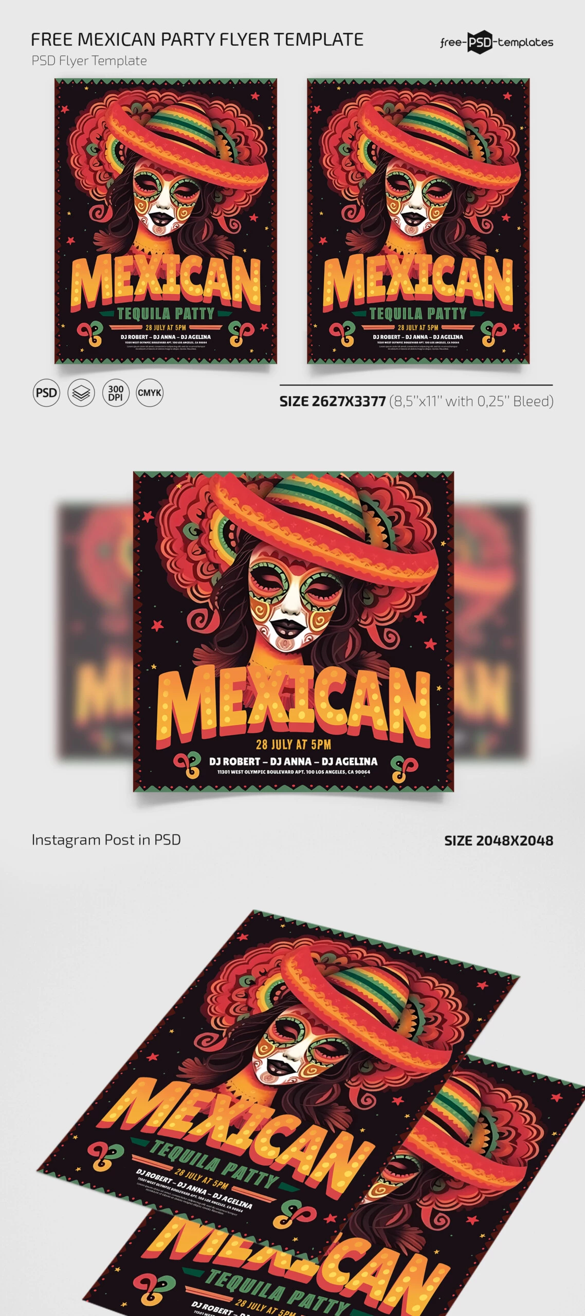 Free Mexican Party Flyer