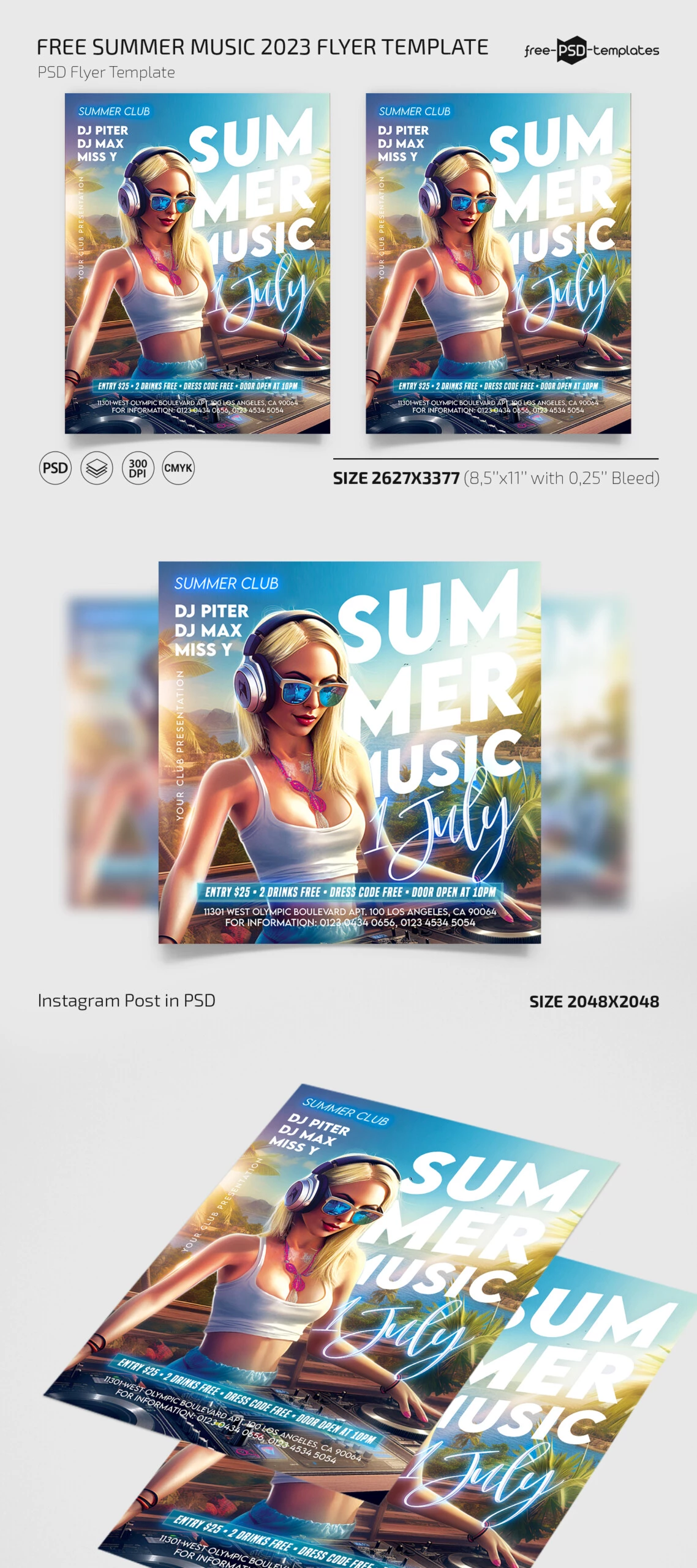 Free Summer Music 2023 Flyer