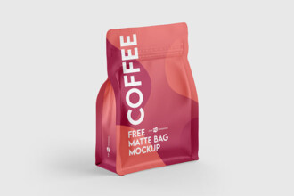 Free Matte Coffee Bag Mockup