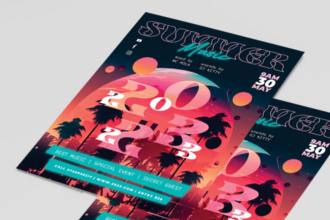 Free Summer Music 2023 Flyer Template + Instagram Post (PSD) Free Summer Music 2023 Flyer Template + Instagram Post (PSD)