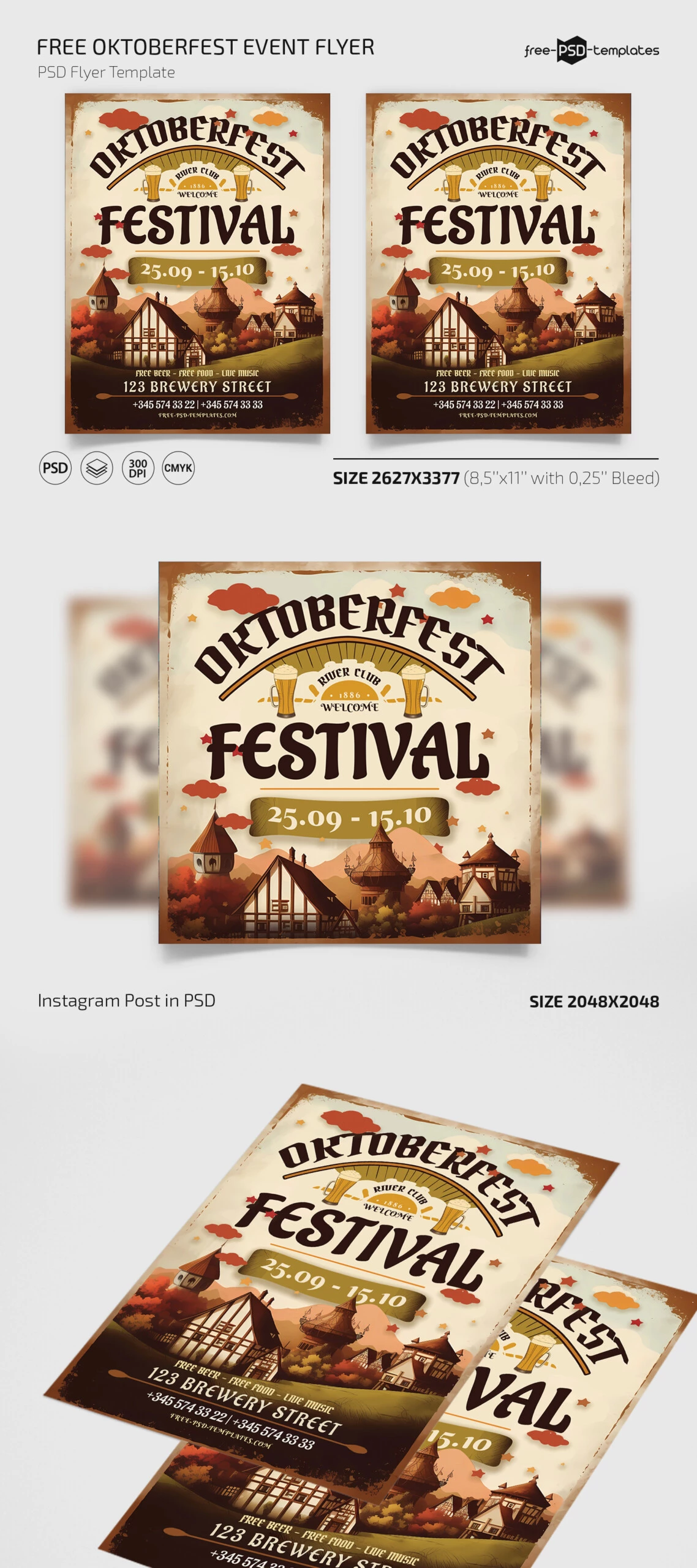 Free Oktoberfest Event Flyer