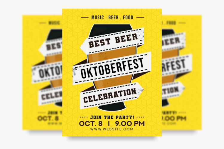 Free Oktoberfest Flyer Template in PSD