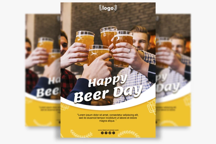 Beer Day Flyer Template