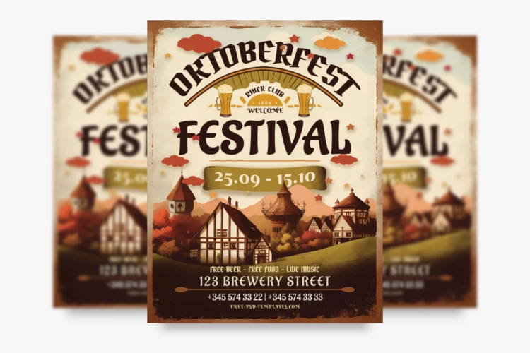 Free Oktoberfest Event Flyer